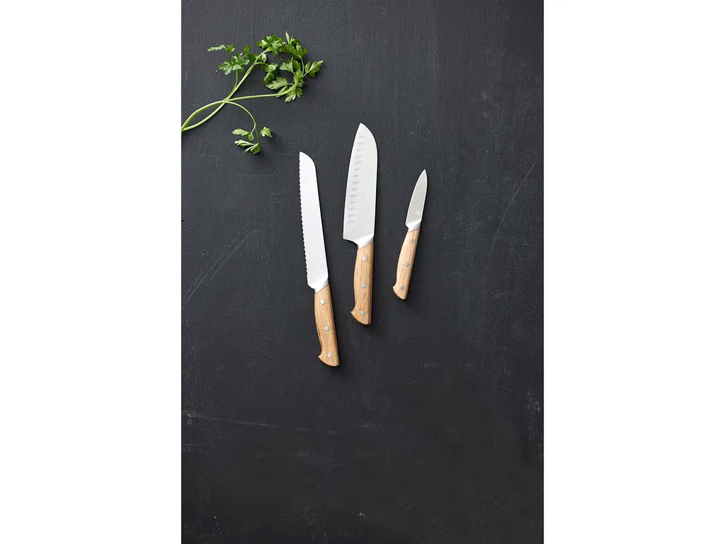 Morsø Foresta Knivsett 3 deler Eik/Rustfritt stål