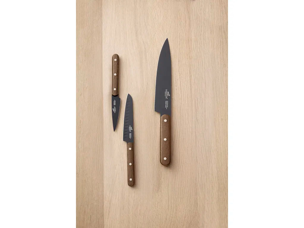 Lion Sabatier International Phenix Walnut Knivsett 3 deler Svart/Tre