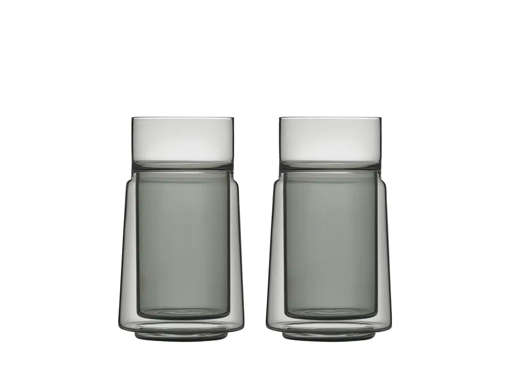 Jacob Jensen Termoglass 2 stk 33 cl Black SAMPAK